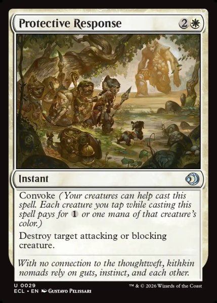 画像1: 【ENG】防衛反応/Protective Response [MTG_ECL_0029_U] (1)
