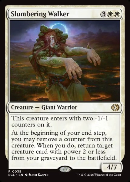 画像1: 【ENG】まどろむ散歩者/Slumbering Walker [MTG_ECL_0035_R] (1)