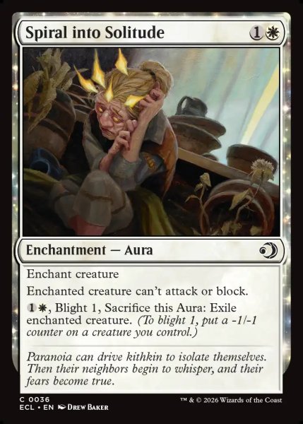 画像1: 【ENG】孤立への悪循環/Spiral into Solitude [MTG_ECL_0036_C] (1)