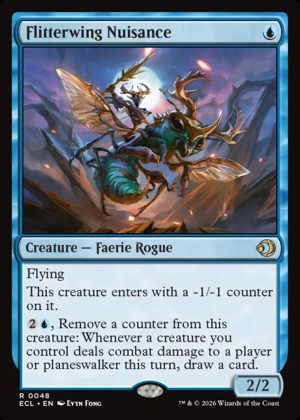 画像1: 【ENG】閃翼の嫌がらせ屋/Flitterwing Nuisance [MTG_ECL_0048_R] (1)