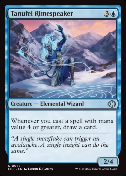 画像1: 【ENG】タヌフェルの凍炎語り/Tanufel Rimespeaker [MTG_ECL_0077_U] (1)