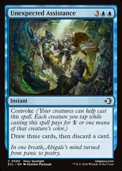 画像1: 【ENG】予期せぬ助太刀/Unexpected Assistance [MTG_ECL_0080_C] (1)