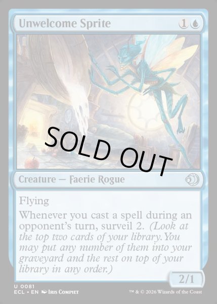 画像1: 【ENG】★Foil★招かれざるスプライト/Unwelcome Sprite [MTG_ECL_0081_U] (1)