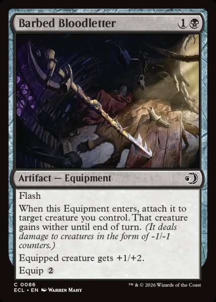 画像1: 【ENG】逆刺の瀉血器/Barbed Bloodletter [MTG_ECL_0086_C] (1)