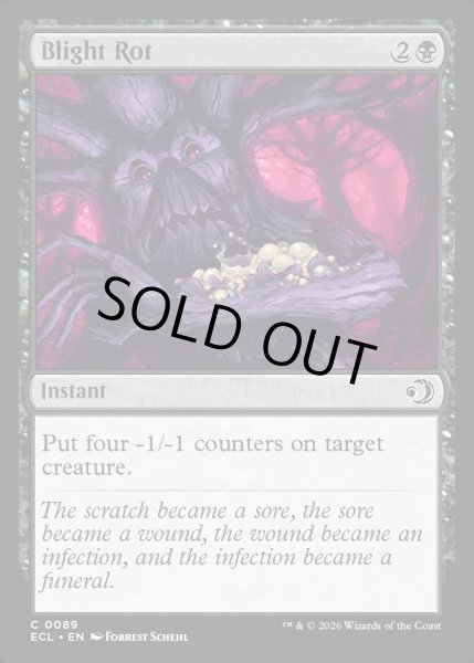 画像1: 【ENG】★Foil★枯れ腐り/Blight Rot [MTG_ECL_0089_C] (1)