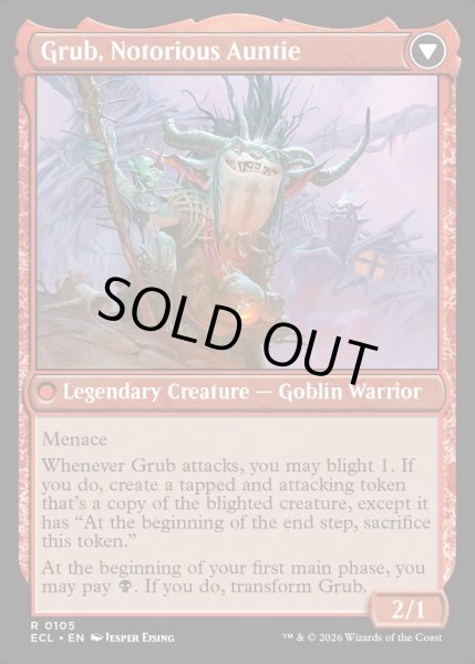 画像2: 【ENG】★Foil★名高き女族長、グラブ/悪名高き婆、グラブ/Grub, Storied Matriarch/Grub, Notorious Auntie[MTG_ECL_0105_R] (2)