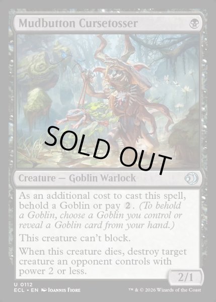 画像1: 【ENG】★Foil★泥デコの呪い投げ/Mudbutton Cursetosser [MTG_ECL_0112_U] (1)