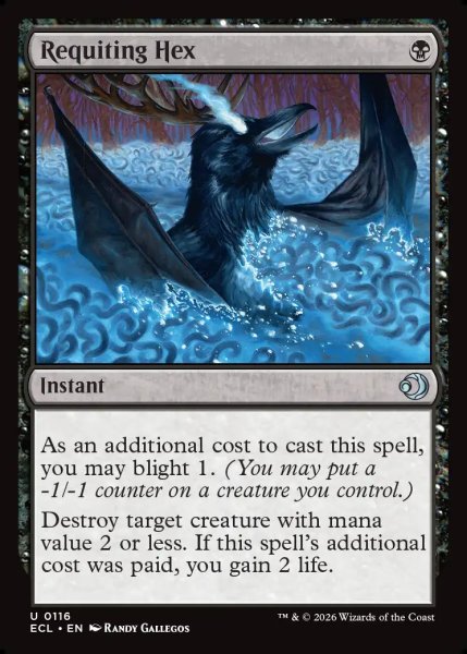 画像1: 【ENG】報いの呪詛/Requiting Hex [MTG_ECL_0116_U] (1)