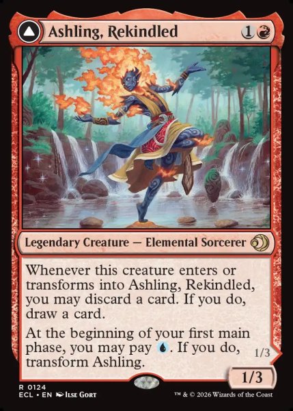 画像1: 【ENG】再点火、アシュリング/凍炎縛り、アシュリング/Ashling, Rekindled/Ashling, Rimebound[MTG_ECL_0124_R] (1)