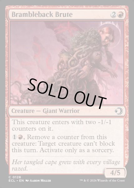 画像1: 【ENG】★Foil★茨棘背の粗暴者/Brambleback Brute [MTG_ECL_0128_C] (1)