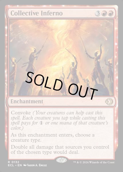 画像1: 【ENG】★Foil★集団業火/Collective Inferno [MTG_ECL_0132_R] (1)