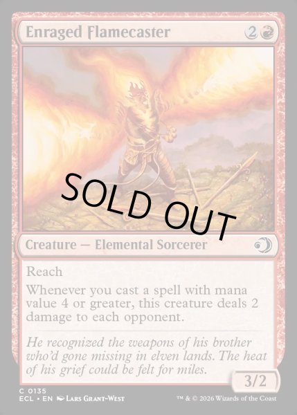 画像1: 【ENG】★Foil★怒れる炎術士/Enraged Flamecaster [MTG_ECL_0135_C] (1)