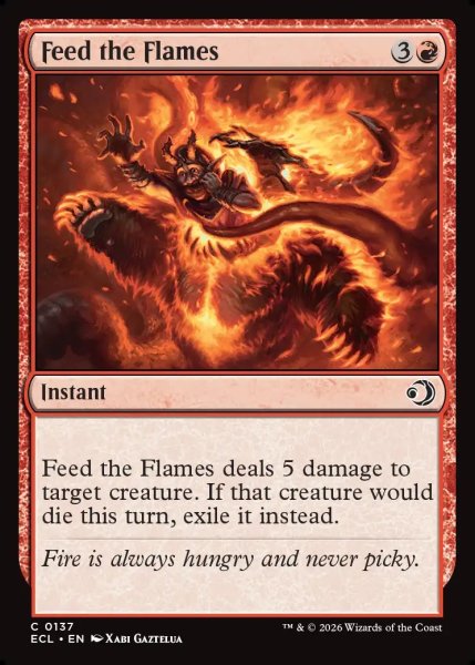 画像1: 【ENG】焚き焼べり/Feed the Flames [MTG_ECL_0137_C] (1)