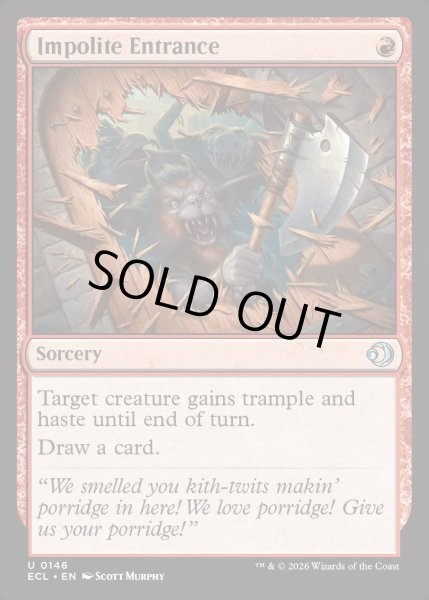 画像1: 【ENG】★Foil★無礼な突入/Impolite Entrance [MTG_ECL_0146_U] (1)