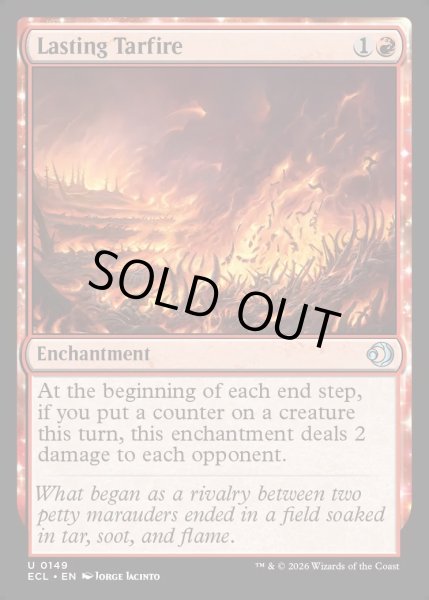 画像1: 【ENG】★Foil★燃え尽きぬタール火/Lasting Tarfire [MTG_ECL_0149_U] (1)