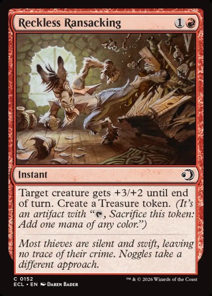 画像1: 【ENG】無謀な略奪/Reckless Ransacking [MTG_ECL_0152_C] (1)