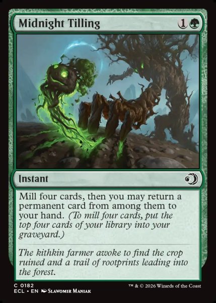 画像1: 【ENG】真夜中の耕作/Midnight Tilling [MTG_ECL_0182_C] (1)