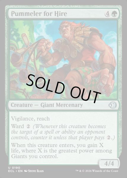 画像1: 【ENG】★Foil★雇われの打撃手/Pummeler for Hire [MTG_ECL_0190_U] (1)
