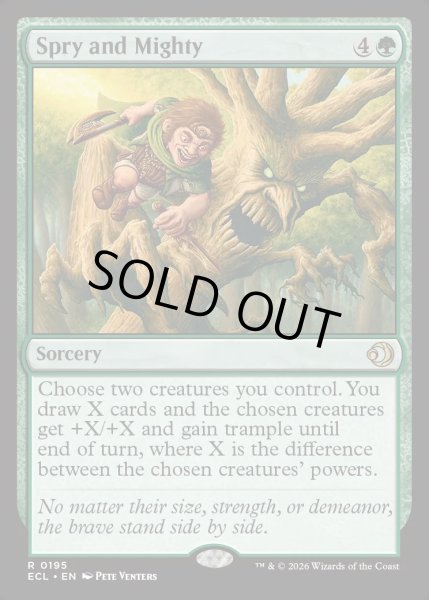 画像1: 【ENG】★Foil★意気軒高/Spry and Mighty [MTG_ECL_0195_R] (1)