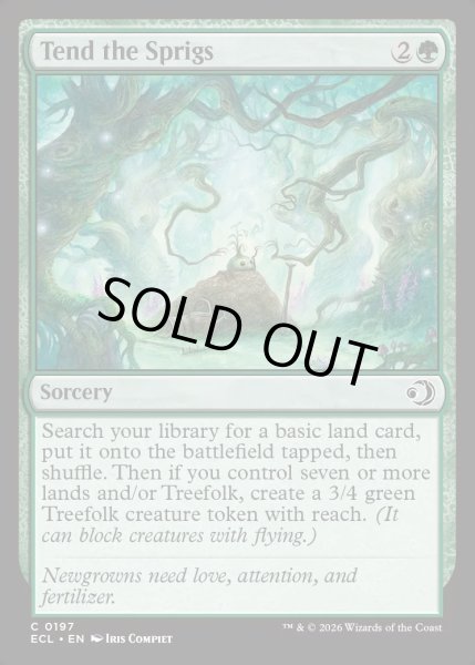 画像1: 【ENG】★Foil★若芽の世話/Tend the Sprigs [MTG_ECL_0197_C] (1)