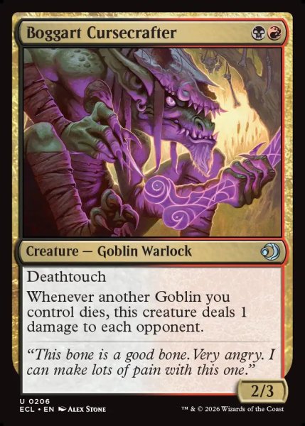 画像1: 【ENG】ボガートの造呪師/Boggart Cursecrafter [MTG_ECL_0206_U] (1)