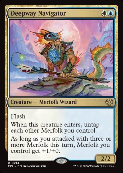 画像1: 【ENG】深路の航行者/Deepway Navigator [MTG_ECL_0214_R] (1)