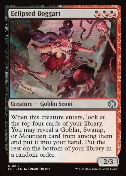 画像1: 【ENG】蝕甚化したボガート/Eclipsed Boggart [MTG_ECL_0217_U] (1)