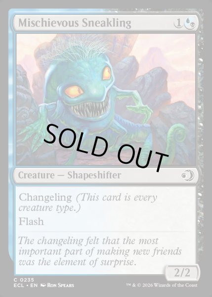 画像1: 【ENG】★Foil★悪戯好きの忍び仔/Mischievous Sneakling [MTG_ECL_0235_C] (1)