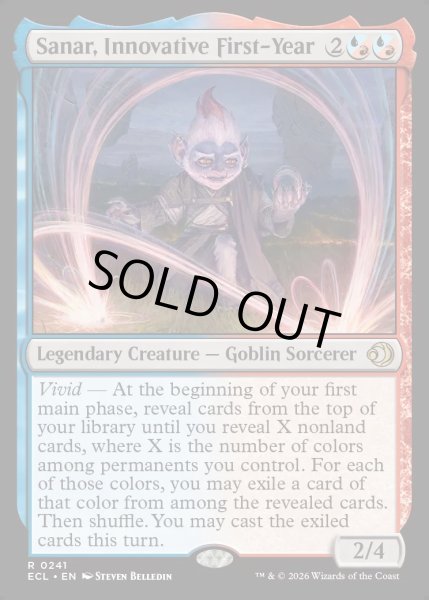 画像1: 【ENG】★Foil★創意に富んだ一年生、サナール/Sanar, Innovative First-Year [MTG_ECL_0241_R] (1)