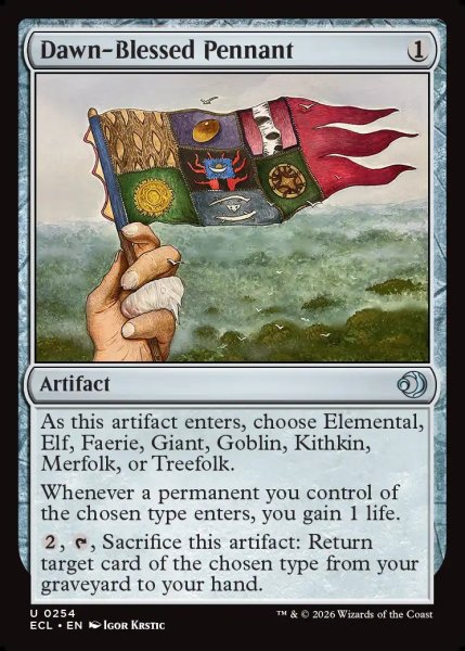 画像1: 【ENG】暁恵みの長旗/Dawn-Blessed Pennant [MTG_ECL_0254_U] (1)
