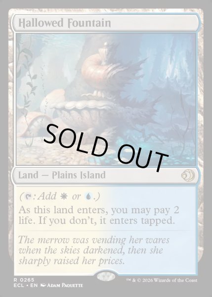 画像1: 【ENG】★Foil★神聖なる泉/Hallowed Fountain [MTG_ECL_0265_R] (1)