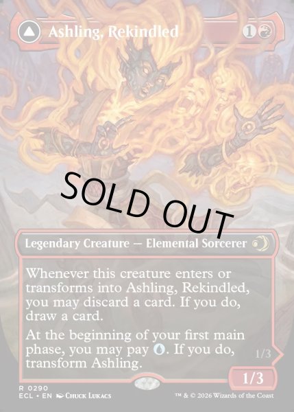 画像1: 【ENG】★Foil★再点火、アシュリング/凍炎縛り、アシュリング/Ashling, Rekindle /Ashling, Rimebound[MTG_ECL_0290_R] (1)