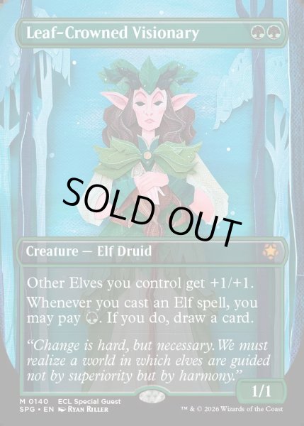 画像1: 【ENG】★Foil★葉冠の幻想家/Leaf-Crowned Visionary[MTG_SPG_0140_M] (1)