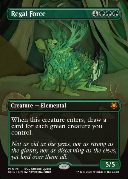 画像1: 【ENG】威厳の魔力/Regal Force[MTG_SPG_0141_M] (1)