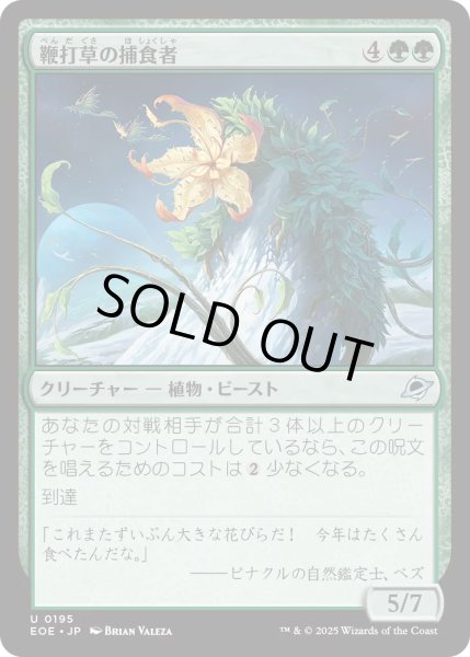 画像1: 【JPN】★Foil★鞭打草の捕食者/Lashwhip Predator[MTG_EOE_0195_U] (1)