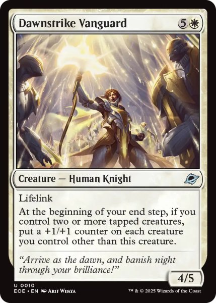 画像1: 【ENG】ドーンストライクの先兵/Dawnstrike Vanguard[MTG_EOE_0010_U] (1)