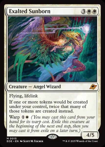 画像1: 【ENG】喜びあふれる太陽生まれ/Exalted Sunborn[MTG_EOE_0015_M] (1)