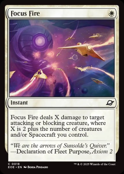 画像1: 【ENG】一点砲火/Focus Fire[MTG_EOE_0018_C] (1)
