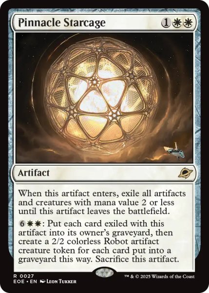 画像1: 【ENG】ピナクルの星檻/Pinnacle Starcage[MTG_EOE_0027_R] (1)