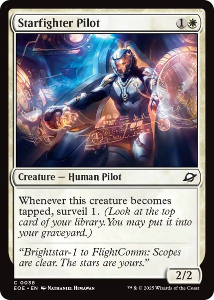 画像1: 【ENG】スターファイターのパイロット/Starfighter Pilot[MTG_EOE_0038_C] (1)