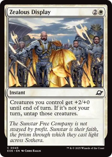 画像1: 【ENG】意気軒高の表出/Zealous Display[MTG_EOE_0045_C] (1)