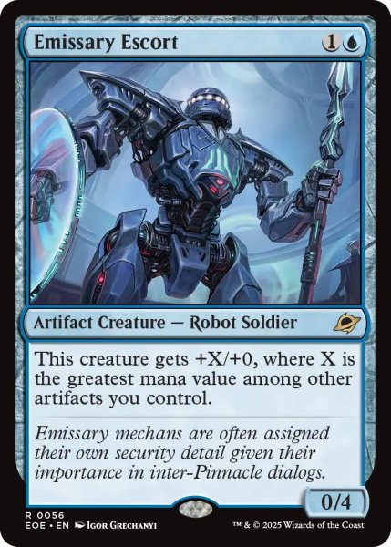 画像1: 【ENG】特使の随伴機/Emissary Escort[MTG_EOE_0056_R] (1)
