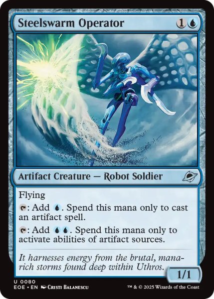 画像1: 【ENG】鉄群れの操縦者/Steelswarm Operator[MTG_EOE_0080_U] (1)