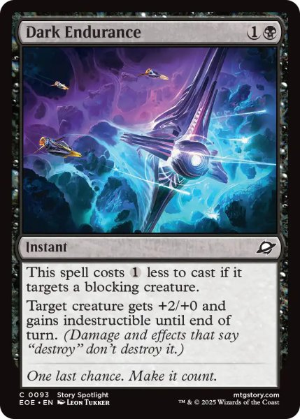 画像1: 【ENG】闇の苦難/Dark Endurance[MTG_EOE_0093_C] (1)