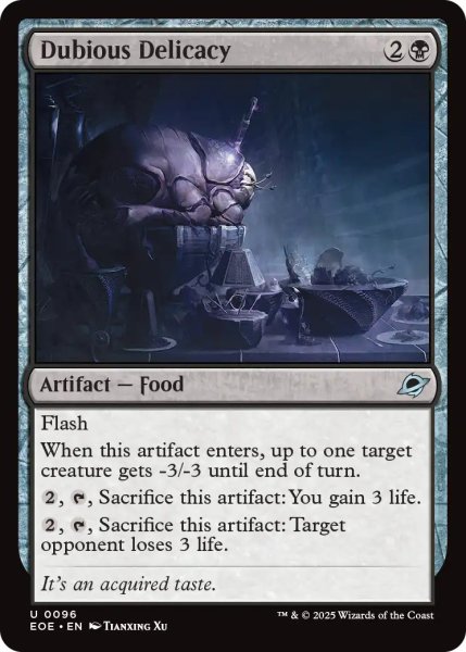 画像1: 【ENG】疑わしい珍味/Dubious Delicacy[MTG_EOE_0096_U] (1)