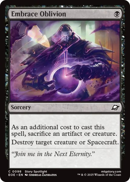 画像1: 【ENG】忘却の受容/Embrace Oblivion[MTG_EOE_0098_C] (1)
