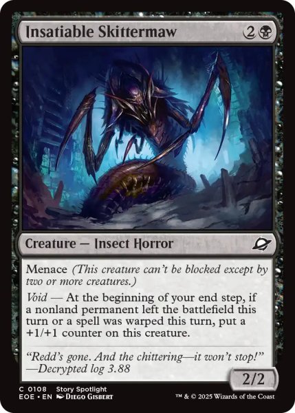 画像1: 【ENG】飽き足らぬ這い大口/Insatiable Skittermaw[MTG_EOE_0108_C] (1)