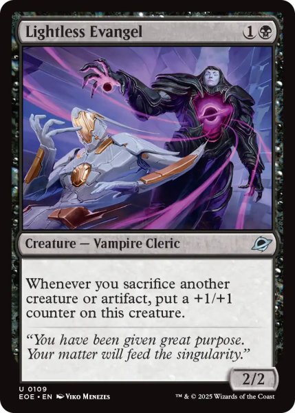 画像1: 【ENG】光無き福音者/Lightless Evangel[MTG_EOE_0109_U] (1)
