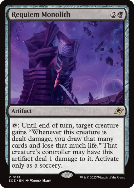 画像1: 【ENG】レクイエムのモノリス/Requiem Monolith[MTG_EOE_0113_R] (1)