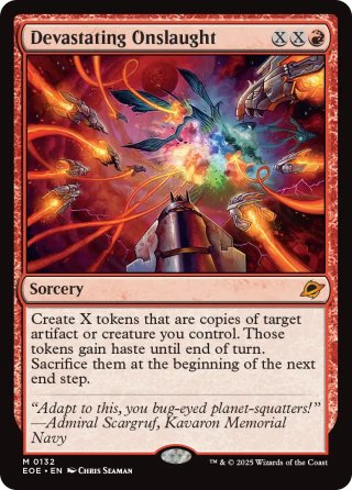 ENG】☆Foil☆絶望的猛攻/Devastating Onslaught[MTG_EOE_0361_M